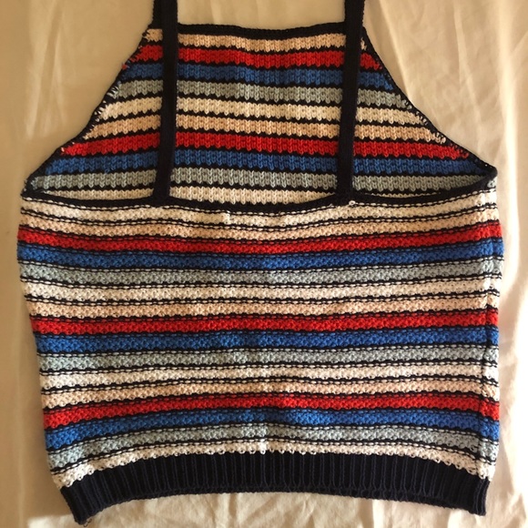 Knitted cropped tank top - Picture 4 of 4